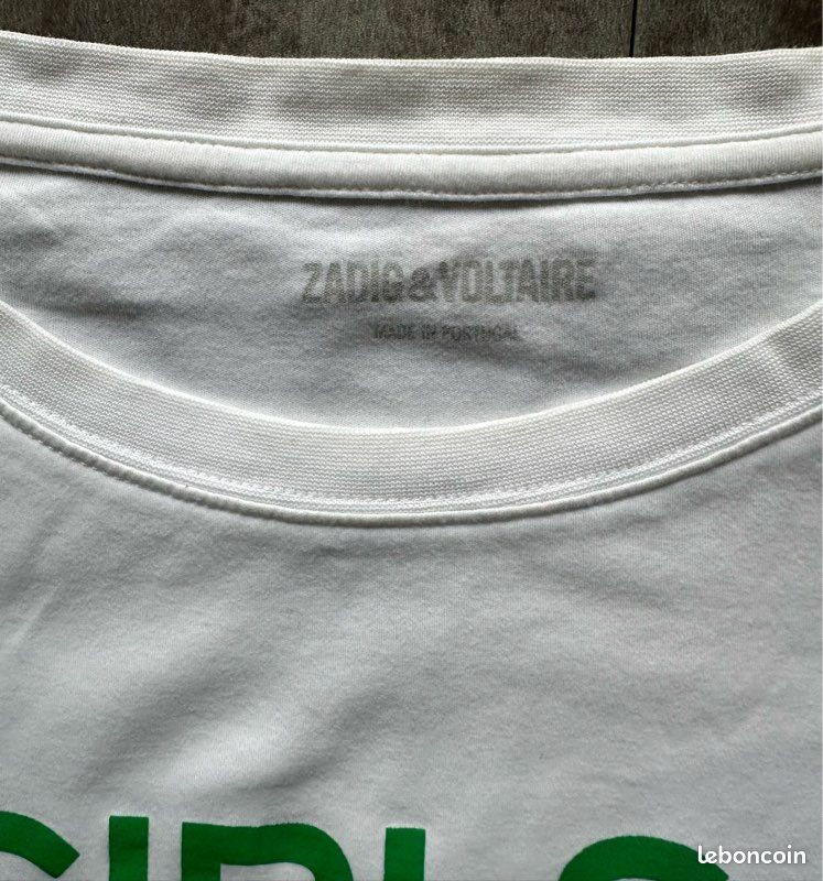 T-shirt Zadig & Voltaire Gris - Taille S - Occasion Très Bon état