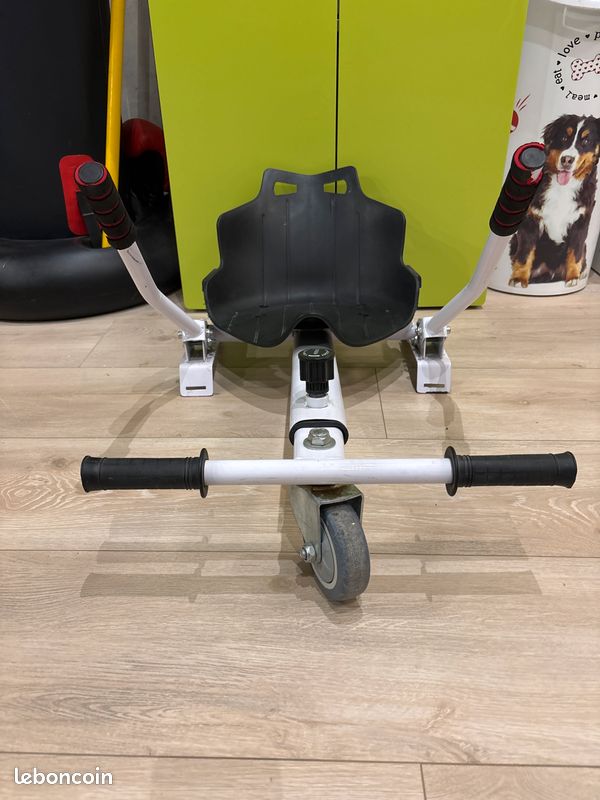 Hover board noir, vert et rouge + siège et bras + chargeur (image 5)