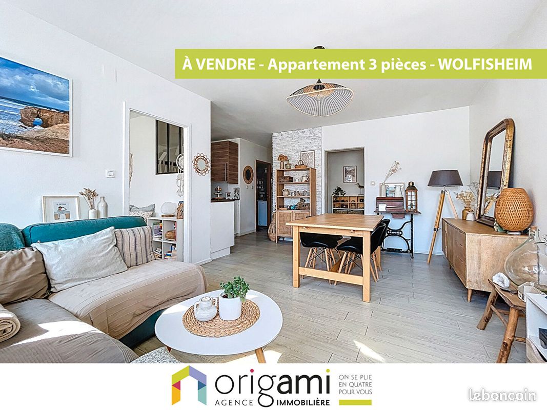 Appartement 3 pièces 63 m² · à Wolfisheim · 63 m² · 185 000 €