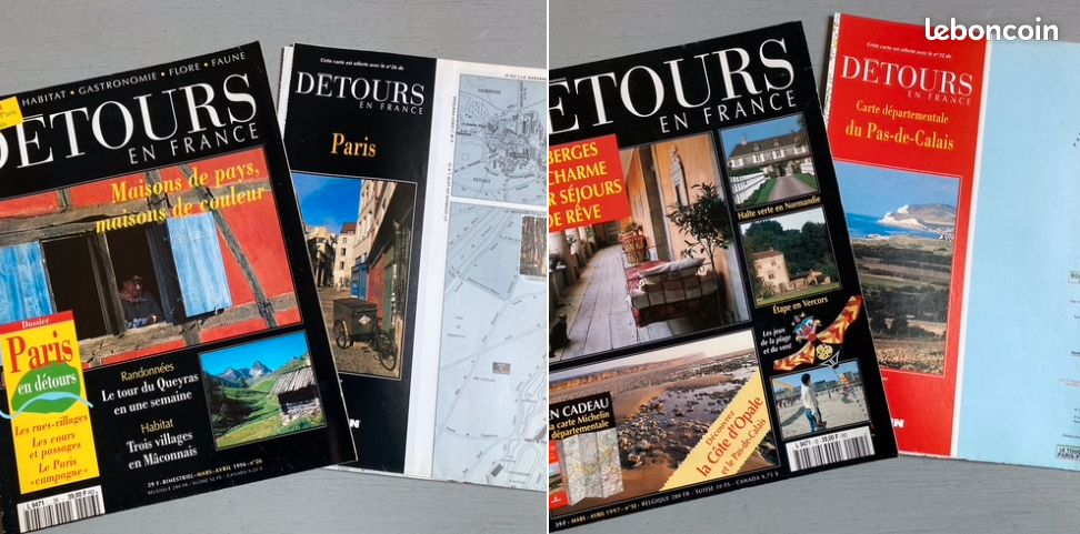 VOYAGER en FRANCE : 10 revues (Géo-Détours en France) {La Loire-Savoie-la France des neiges-Parcs naturels-la Provence-la Normandie / la Gironde-Chartres-Maisons de Pays-Côte d’Opale} (image 8)