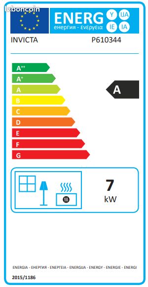 Poêle à bois étanche 7kW Invicta Altara (image 3)
