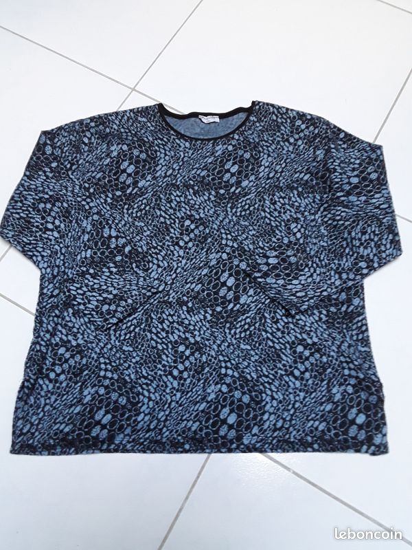 Tunique Turquoise Neuve Taille 44 - Marque A.C.B - Coton Mélangé - Étiquetée 45