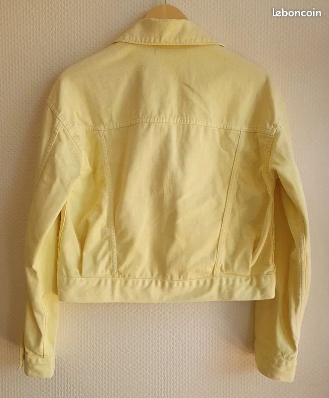 Caban Veste ZARA Jaune Bouclettes Taille M - Occasion Très Bon état, Style Marin