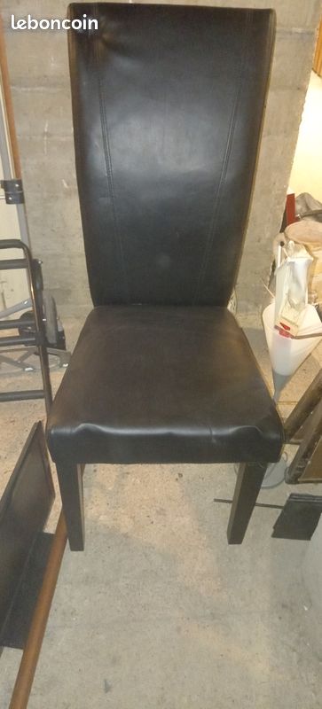 Vends chaises salons solide qualité rose et noires (image 4)