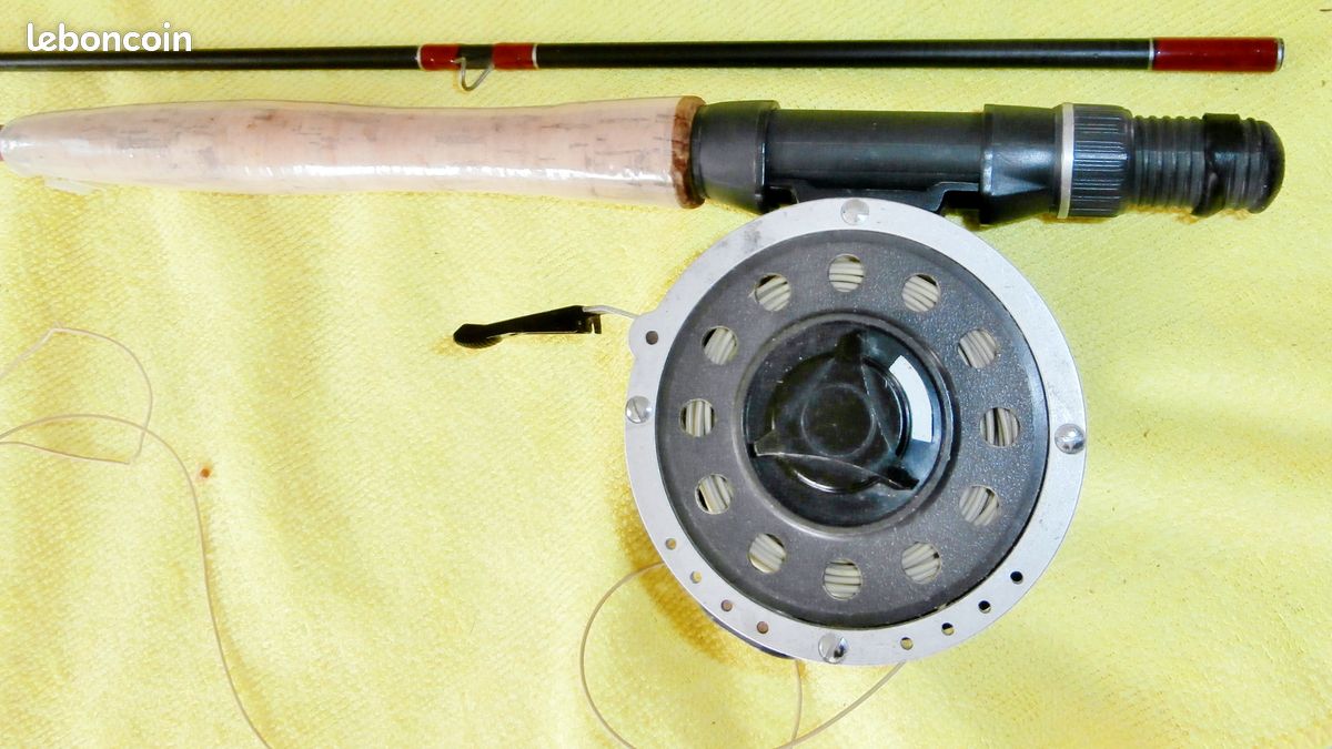 Moulinet de pêche vintage South Bend n° 450 anti réaction modèle E