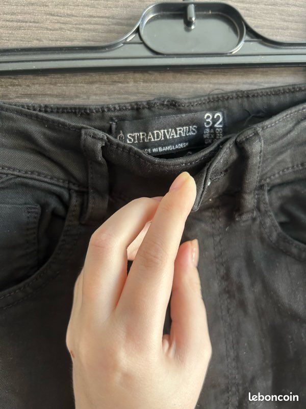 Jeans skinny noir super high waist Stradivarius taille 32 (image 5)
