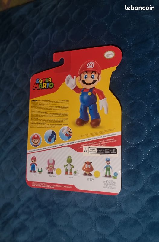 Figurine super Mario with 1up mushroom jakks pacific new sealed (image 2)