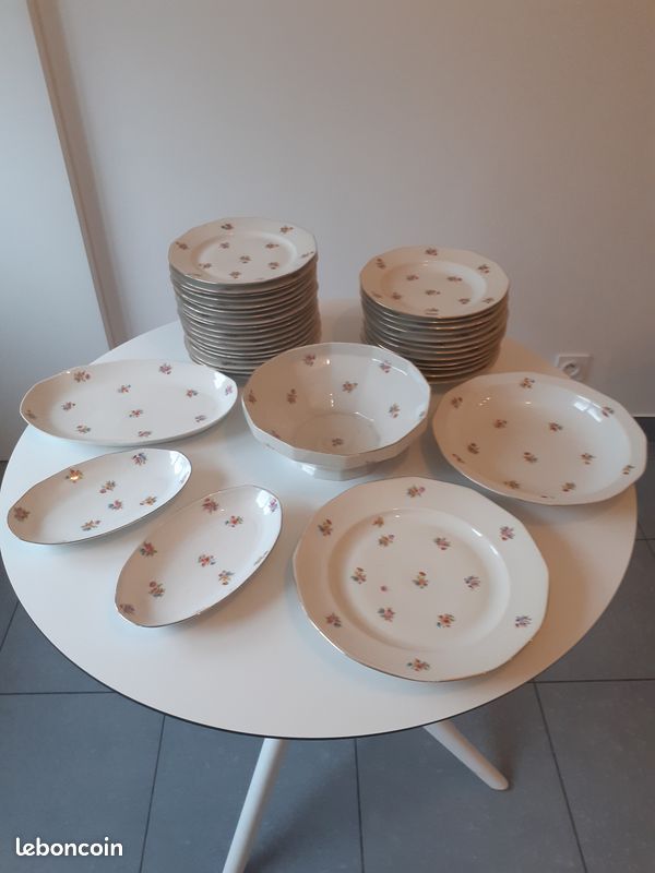 Saladier porcelaine Ribes Limoges