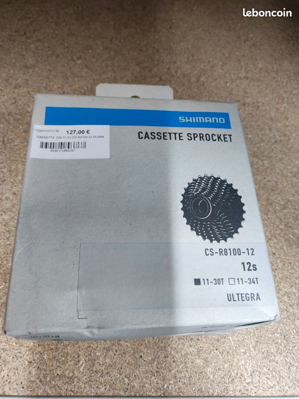 Cassette Shimano Ultegra CS-R8100 11-30 (12 Vitesses) - Occasion