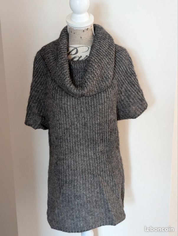 Pull long manche courte en mohair Vêtements