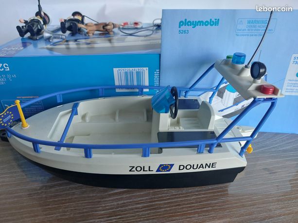 PLAYMOBIL BATEAU DES Douaniers 5263 - Rambarde bleue bateau 30244652 EUR 1,50 - FR