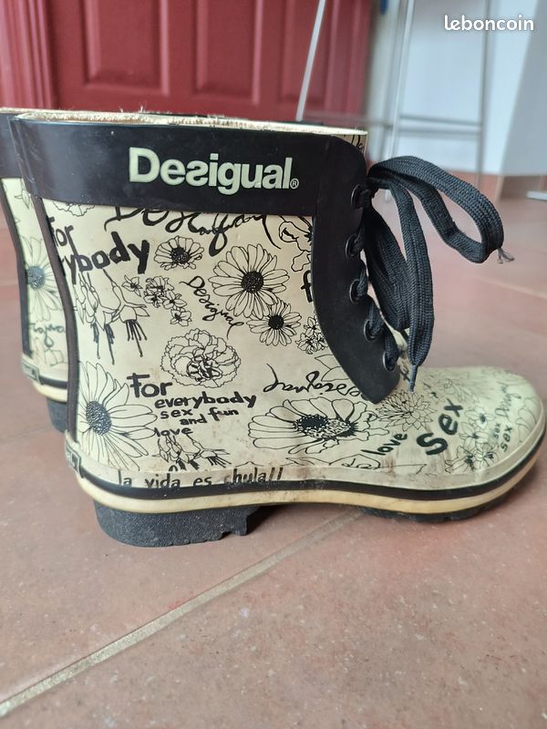 Ankle Boots Chaussure Bottines Femme Desigual Bottines De Pluie