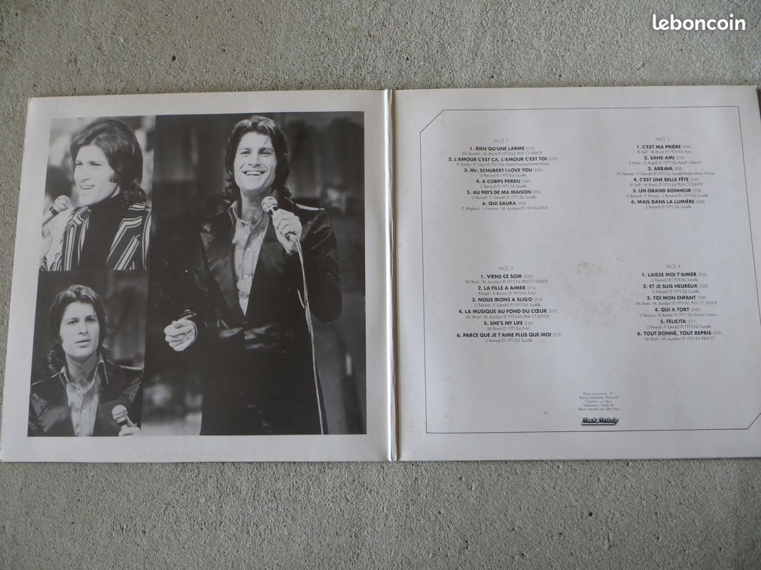 2 vinyles Mike Brant "Music Melody" (image 2)