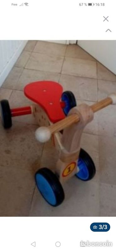 Porteur bois 4 roues (image 2)