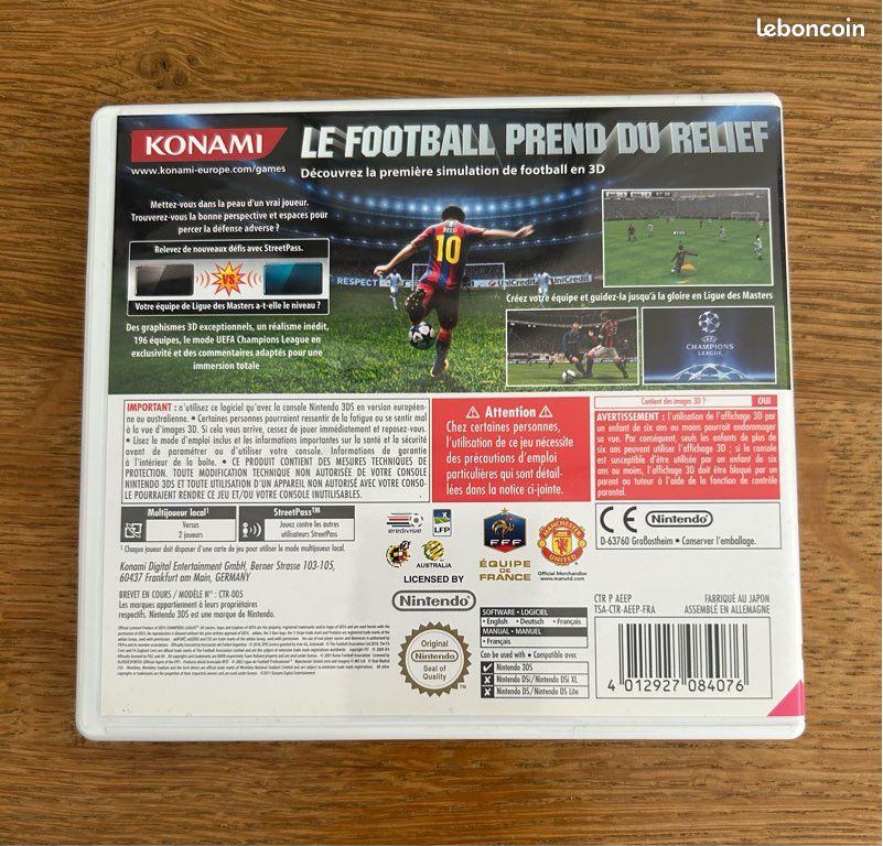 Jeu Nintendo 3DS PES211 (image 3)
