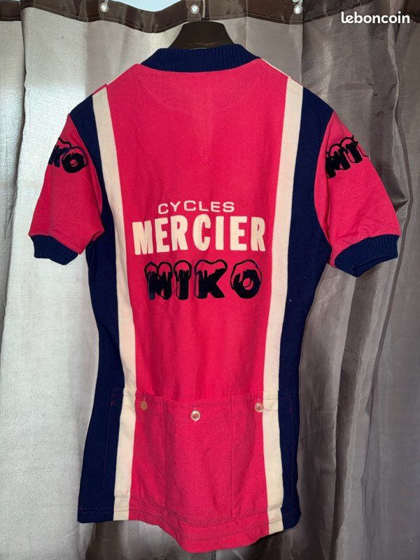 Maillot Cycliste Vintage – Miko Mercier Hutchinson UTT – Années 70 – Taille L – Homme