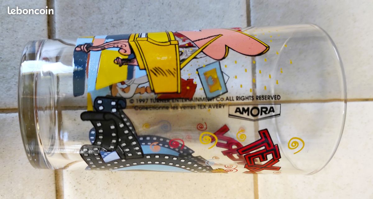 Verre à moutarde Amora Tortues Ninja Leo Mikey Bebop Rocksteady 1989