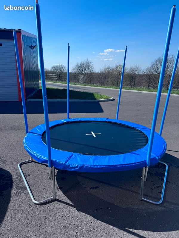 Ultrasport Trampoline Uni-Jump 183-460cm - Kit Complet Avec Filet De Sécurité Et Protection