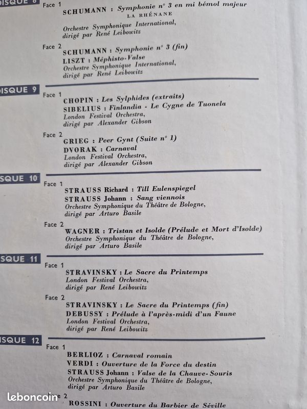 Coffret 33 tours les chefs d'œuvre des grands compositeurs (image 3)