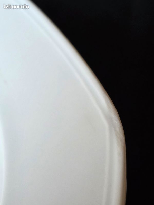 Lot de 6 assiettes plates octogonales décor chasse / gibier - 25,5 cm (image 14)