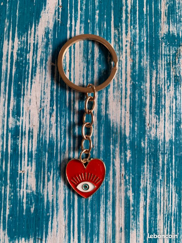 Pendentif cœur gént bstrit vintge en or june 18 crts, nnées