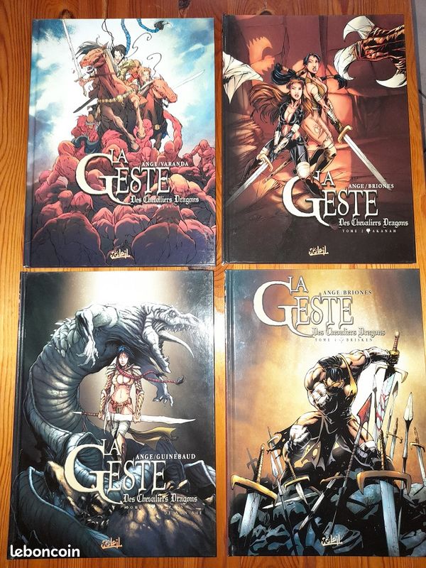 BD La Geste des Chevaliers Dragons T1 à 4 et T6 (image 1)