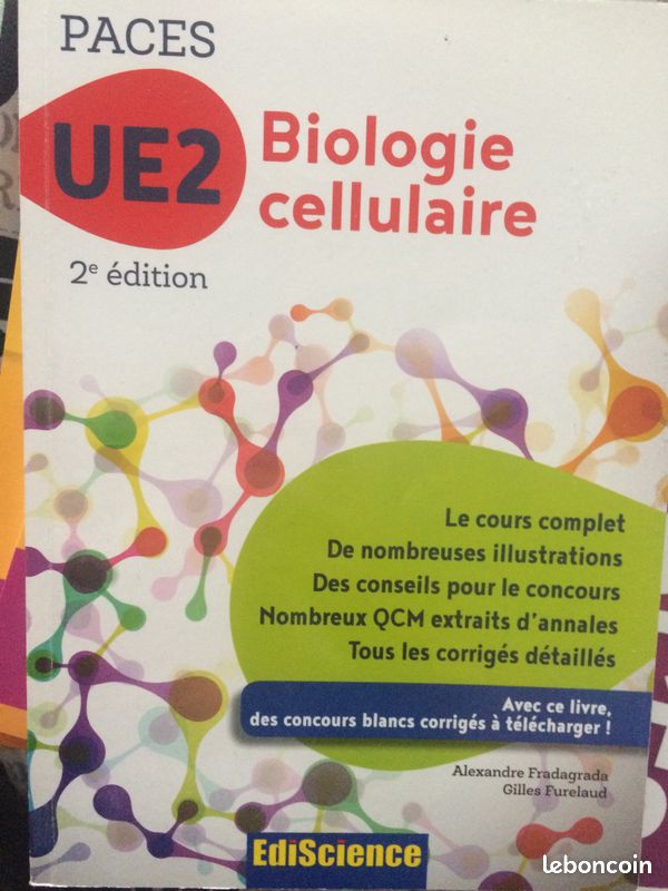 Livre PACES - Biologie Cellulaire UE2 (image 1)