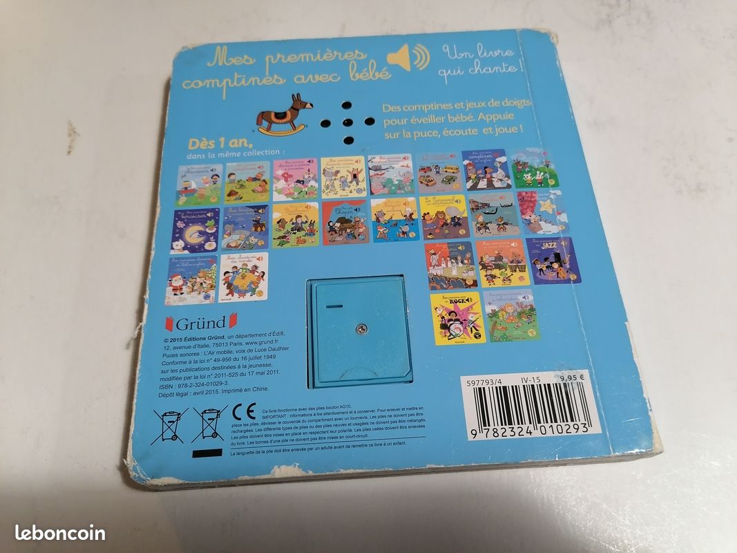 Mes 1ères comptines avec bébé ( piles neuves) (image 8)