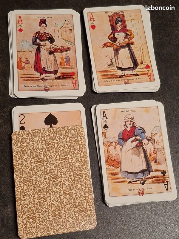 Jeu De 54 Cartes Vintage Carabouille – Bon état, Pour Collectionneurs