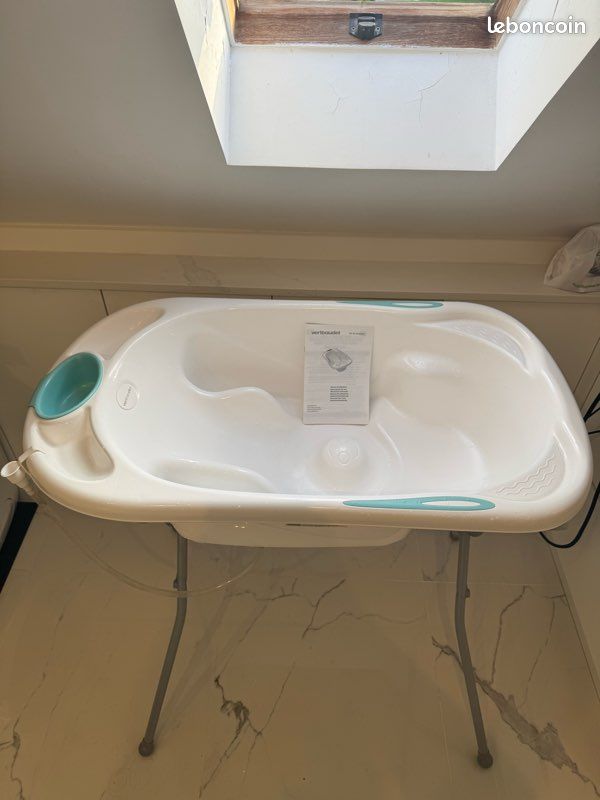 Baignoire bébé vertbaudet 2 en 1 complète (image 2)