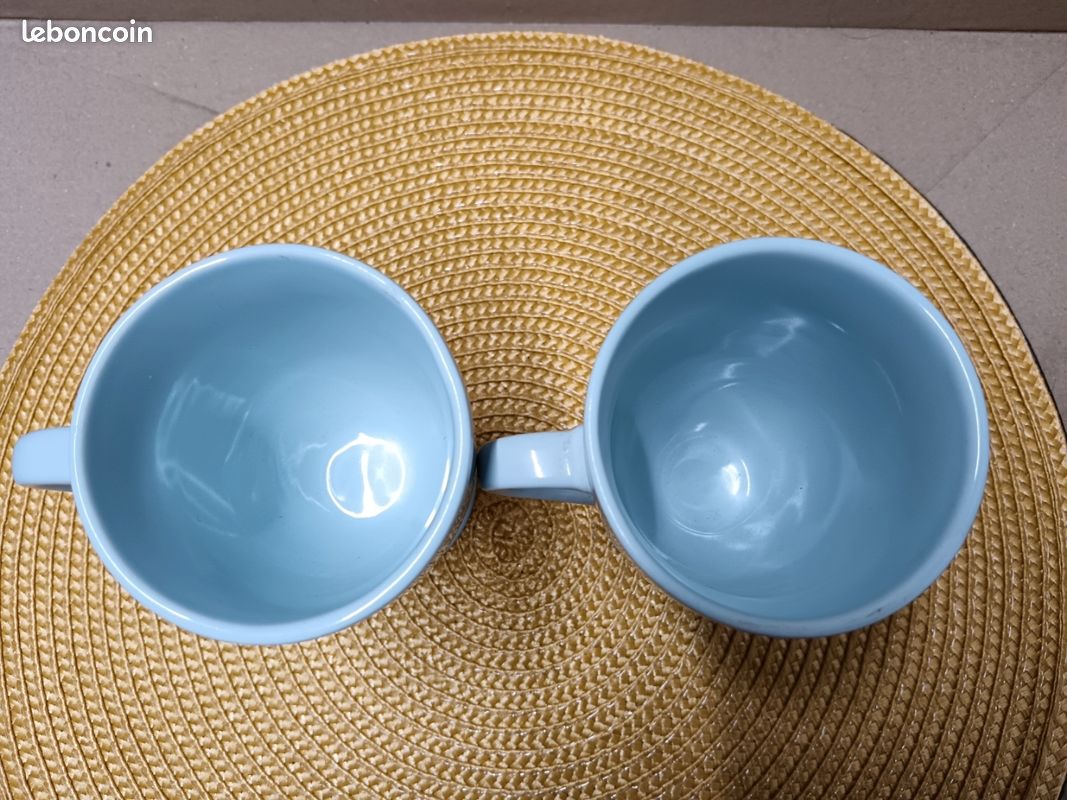 Vend deux tasses Mazagran bleu azur (image 3)