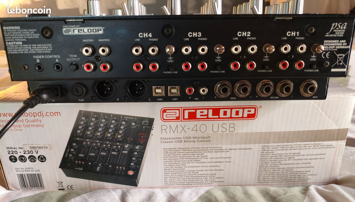 Table de mixage Reloop RMX-40 USB (image 2)
