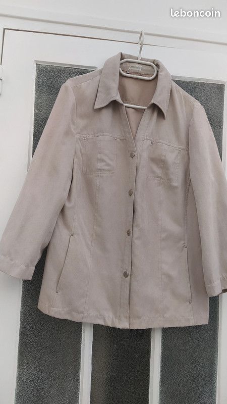 Veste suédine beigeT44 (image 1)
