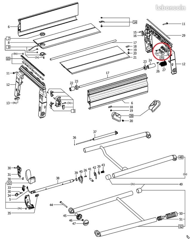 Festool serre câble 492262 pour scie semi stationnaire CS50 (image 3)