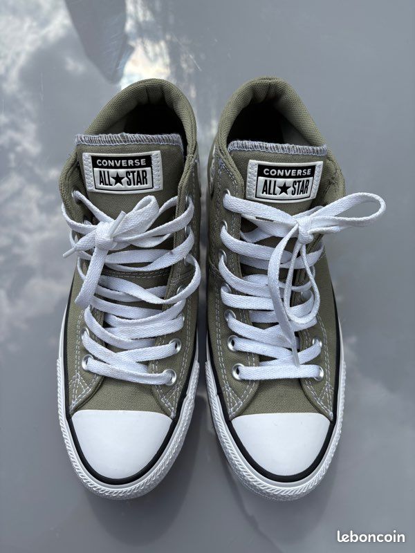 Baskets neuves Converse all star Chuck Taylor Madison taille 41 EUR 7,5 UK 9,5 US vert kaki (image 2)