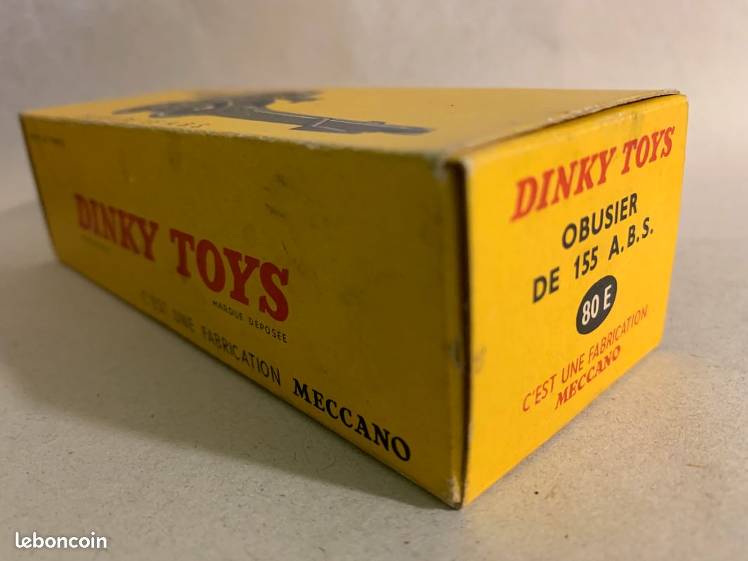 Jouet Dinky Toys France - Obusier De 155 A.B.S. Réf.80, Quasi Neuf Avec Boîte D'origine