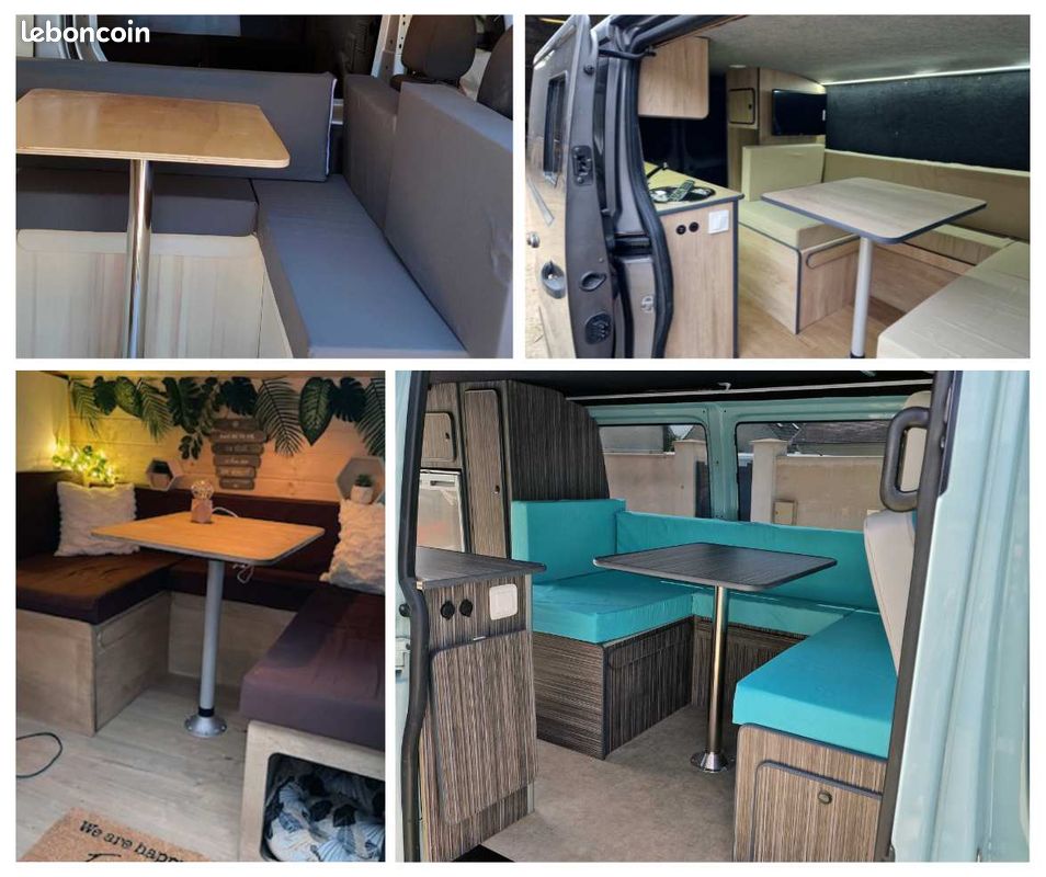 🚐 Kit Aménagement Lit Dinette + Table pour fourgon aménagé