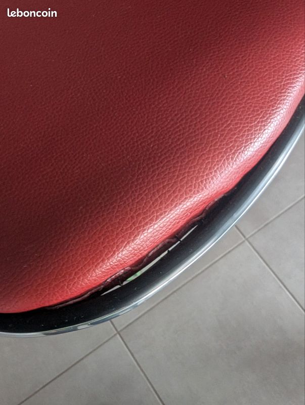 Chaises de bar × 3 - Rouge (image 3)