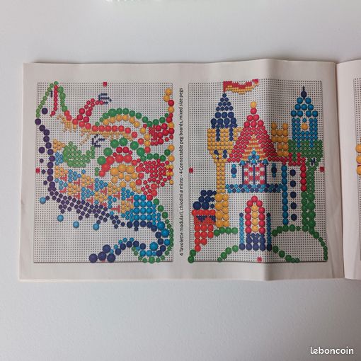 Quercetti - 0880 Fantacolor Modular 4 Loisirs Créatifs - Jeu De Mosaïques pas cher
