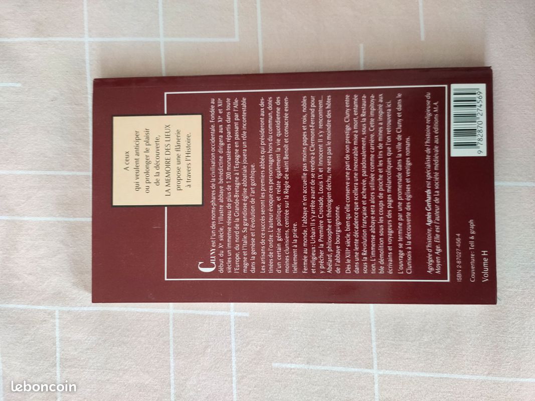 Lot 2 livres Aude éditions Bonneton et abbaye de Cluny par Agnès Gerhards (image 7)