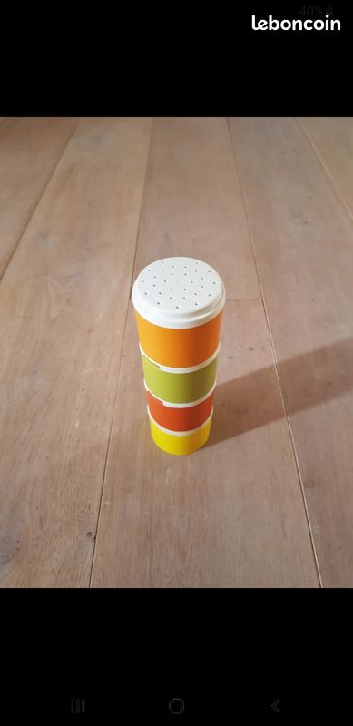 Salière poivrière epice années 70 (image 1)