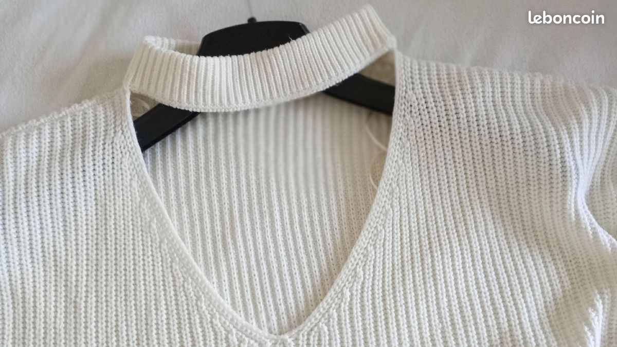 Pull à mailles écru h &m (image 2)