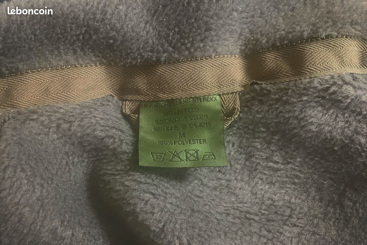 Veste Polaire Militaire - Couleur Kaki / Coyote - Taille M - Surplus Belge ABL (image 4)