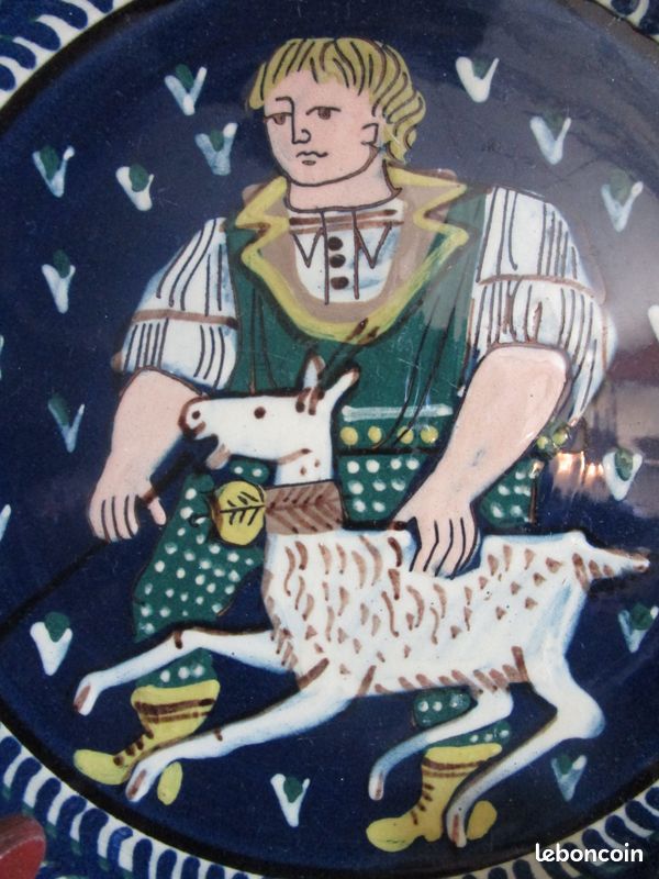 Assiette céramique 20 cm artiste à identifier (image 2)