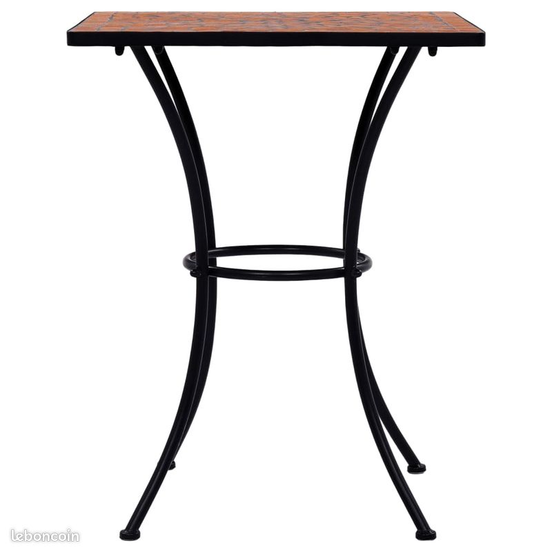 Table de bistro mosaïque Terre cuite 60 cm Céramique (image 2)