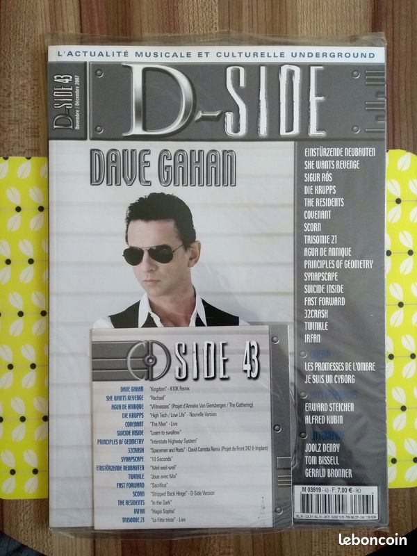 Depeche mode Dave Gahan magazine D SIDE 43 + cd neufs scellés (image 1)