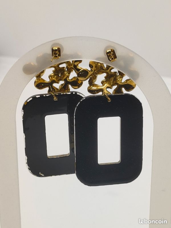 Boucles d'oreilles fermoir clou (image 2)