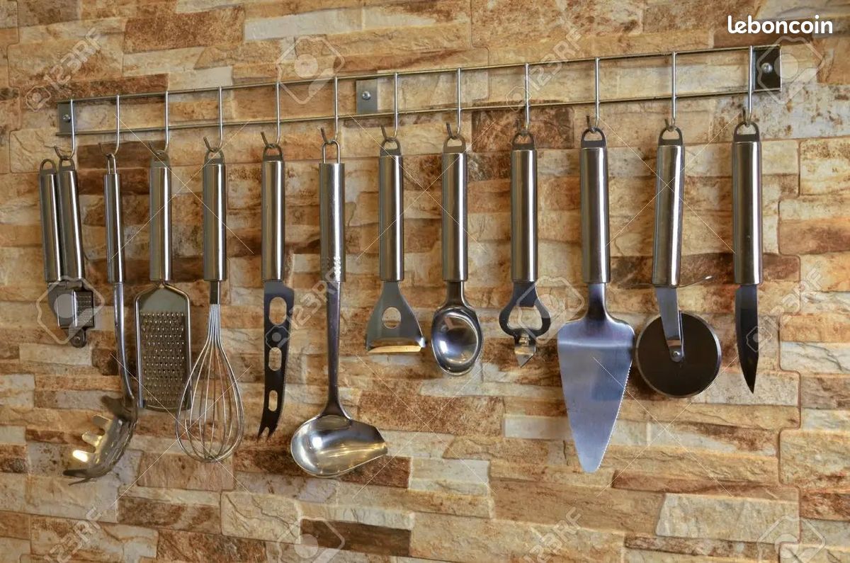 🔪 Grande barre support pour ustensiles de cuisine (image 2)