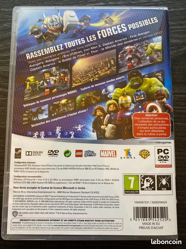 LEGO MARVEL Avengers Jeux vidéo PC (image 3)