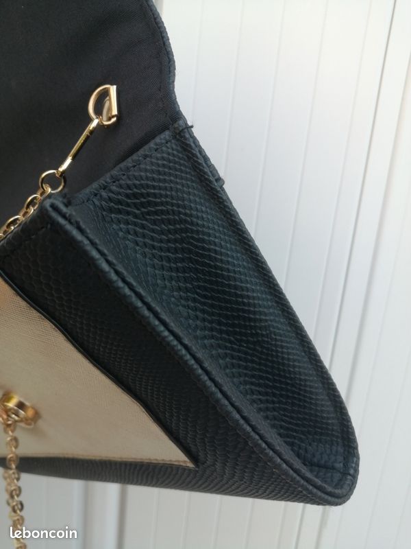 Petit Sac Bandoulière River Island Noir - Motif Monogramme, Taille Small, Neuf Avec étiquettes